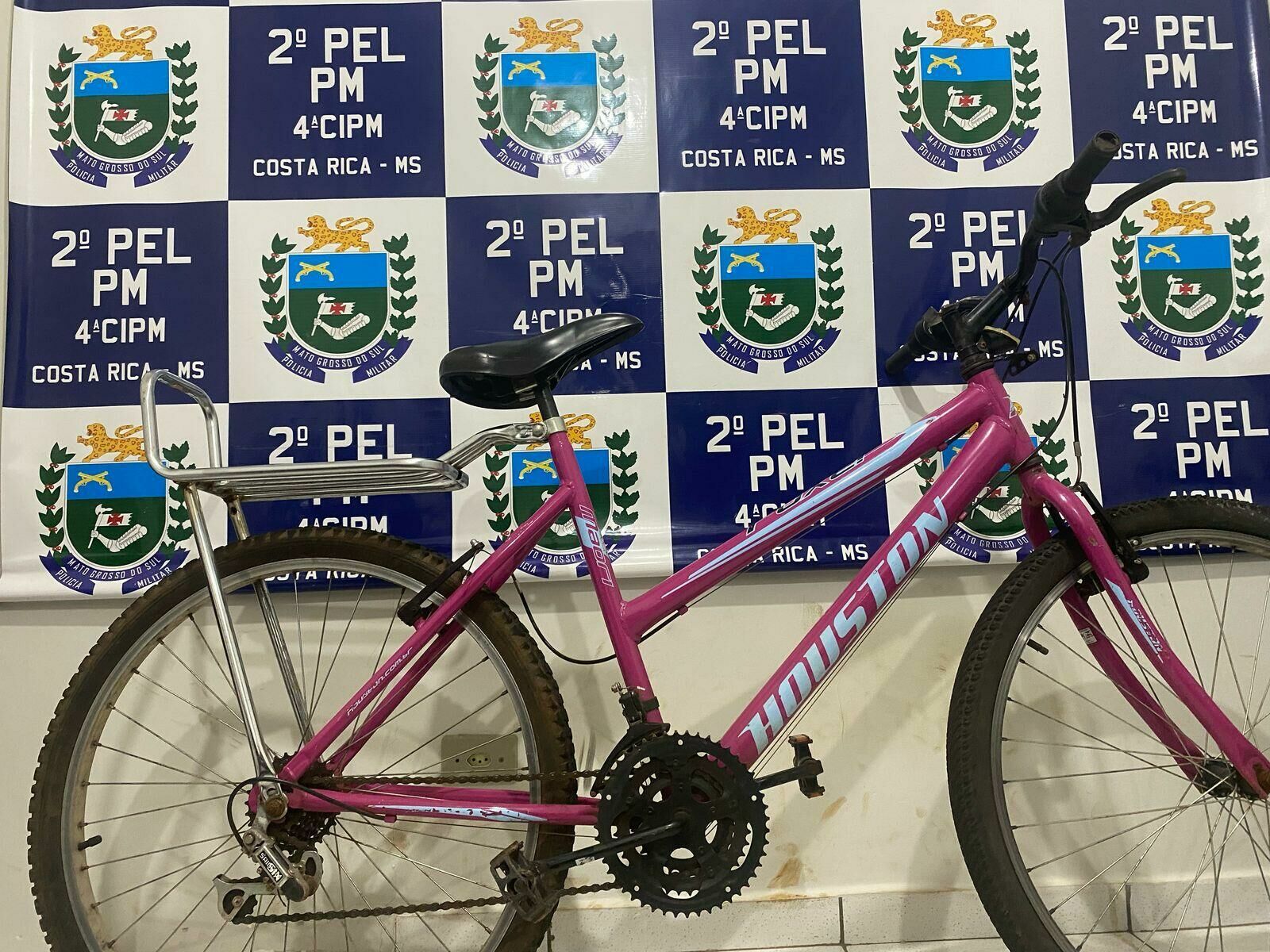 Imagem de compartilhamento para o artigo Polícia Militar recupera bicicleta furtada e prende suspeito em flagrante em Costa Rica da MS Todo dia